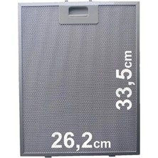 Populer Beko Bdt 6060 B Ankastre Davlumbaz Aspiratör Alüminyum Filtre 26,2cm x 33,5cm Uyumlu