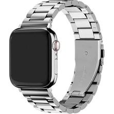 Alstrap Apple Watch Seri 6 7 8 9 10 Se Ultra Uyumlu 44 45 46 49MM Paslanmaz Çelik Kordon Kayış