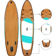 Hayke Wood Sup Şişme Sörf Tahtası Stand Up Paddle Board