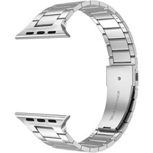 Alstrap Apple Watch Seri 6 7 8 9 10 Se Ultra Uyumlu 44 45 46 49MM Paslanmaz Çelik Kordon Kayış