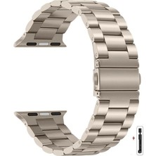 Alstrap Apple Watch Seri 6 7 8 9 10 Se Ultra Uyumlu 44 45 46 49MM Paslanmaz Çelik Kordon Kayış