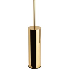 Tuvalet Fırçalığı Gold Renk 424X84X84 Mm