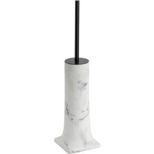 Tuvalet Fırçalığı Mermer Desenli-Siyah 422X105X105 Mm