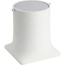 System Banyo Aksesuarları Banyo Çöp Kovası 4 L Beyaz|Krom 247x225x225 mm