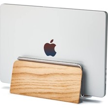 Seytech Grovemade Dikey Macbook Istasyonu - Premium Dikey Laptop Standı - Dizüstü Bilgisayar Tutucu - Meşe