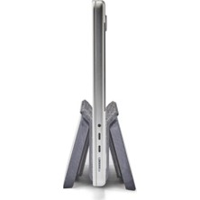 Grovemade Dikey Macbook Istasyonu - Premium Dikey Laptop Standı - Dizüstü Bilgisayar Tutucu - Siyah