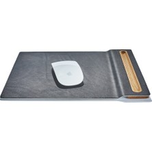 Grovemade Premium Mousepad  - Masaüstü Kalemlik Modifiyeli Mousepad - Meşe