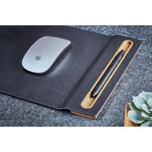 Grovemade Premium Mousepad  - Masaüstü Kalemlik Modifiyeli Mousepad - Meşe