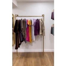 Endüstriyel Elbise Askılığı - Açık Gardrop Metal Elbise Teşhir Askısı -  Butik Teşhir Rafı-17