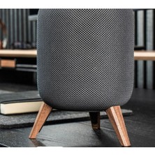 Homepod Yükseltici Stand - Premium Metal Ahşap Ayaklı Homepod Standı