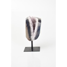 Safnaturel Ametist Doğal Taş Standlı Parça