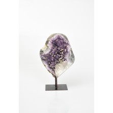 Safnaturel Ametist Doğal Taş Standlı Parça