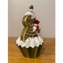Yılbaşı Kurabiye Adam Cupcake Içinde Miniboy 15 cm