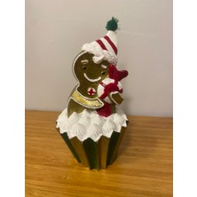 Yılbaşı Kurabiye Adam Cupcake Içinde Miniboy 15 cm