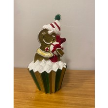 Yılbaşı Kurabiye Adam Cupcake Içinde Miniboy 15 cm
