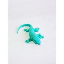 3d Kertenkele Gecko Figürlü Model Oyuncak - Turkuaz
