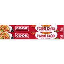 Cook Kesilmiş Pişirme Kağıdı 10+10 Yaprak 2'li Set