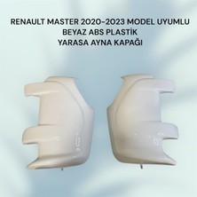 SDT Renault Master 2020-2023 Model Uyumlu Beyaz Abs Plastik Yarasa Ayna Kapağı