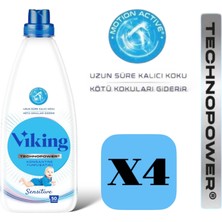 Viking Konsantre Yumuşatıcı Sensitive 1200 ml 4 Adet Yeni Ambalaj