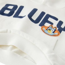 Bluey Baskılı Kapüşonlu Çocuk Eşofman Takımı