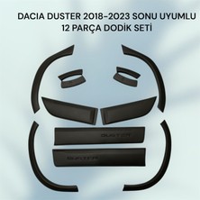 SDT Dacia Duster 2 Uyumlu Kapı Koruma ve Çamurluk Kaplaması Dodik Seti 2018 Üzeri A+ Kalite 12 Parça