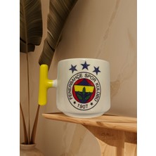 Game Fruy "fenerbahçe" Baskılı Çift Taraf Yazılı Kupa Bardak (Sarı Kulp)