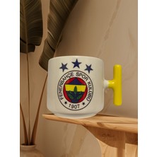 Game Fruy "fenerbahçe" Baskılı Çift Taraf Yazılı Kupa Bardak (Sarı Kulp)