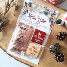 Yeni Yıl Yılbaşı Hediyesi Kahve Ikili Çikolata Hediyelik 10 Adet