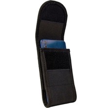 JD170 Kanvas Kumaş Cırt Kapaklı Kemere Takılan Telefon Kılıfı