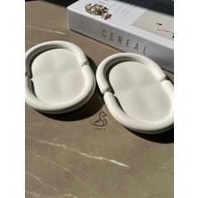 Bulut Oval 2'li Dekoratif Tabak/obje