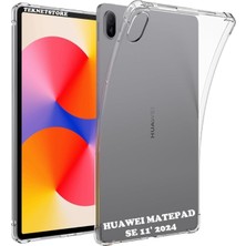 TEKNETSTORE Huawei Matepad Se 11 Inç Kılıf Şeffaf Köşe Korumalı Crystal Clear Silikon Kapak AGS6-W00 AGS6-W09