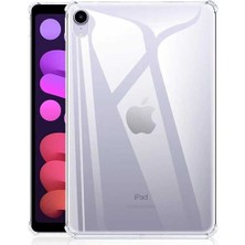 TEKNETSTORE Ipad Mini 7 (A17 Pro) Kılıf Şeffaf Köşe Korumalı Crystal Clear Silikon Arka Kapak