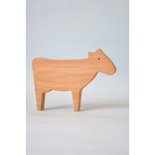 Pınguplay Ahşap Oyuncak Inek (Wooden Toy, Ahşap Oyuncak)