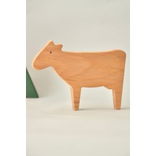 Pınguplay Ahşap Oyuncak Inek (Wooden Toy, Ahşap Oyuncak)