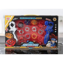 Elifeshop Swirling Storm Dönen Fırtına 18 Parça Çift Fırlatıcılı Sökülür Takılır Beyblade Figür Oyuncak Seti