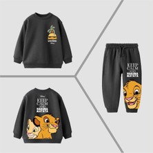 Erkek Çocuk Lion Baskılı Alt-Üst Takım