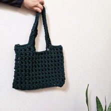 Iplik Çanta, Veronika Çantası, Tığ Işi Omuz Çantası, Örgü File Çanta, Çanta El Yapımı