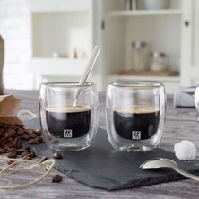 Zwilling Çift Camlı 2'li Espresso Bardak Seti - 80 ml