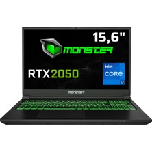 Monster Abra A5 V21.3.4 Intel Core I7 12700H 16 GB Ram 1 Tb SSD 4 GB Rtx 2050 Freedos 15,6" Fhd 144 Hz Oyun Bilgisayarı