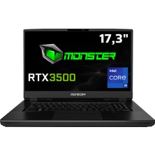 Monster Markut M7 V6.1.4 Intel Core I9 13980HX 128 GB Ram 4 Tb SSD 12 GB Rtx 3500 Ada Windows 11 Pro 17,3" UHD 144 Hz Iş Istasyonu