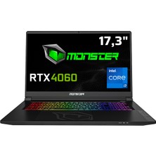 Monster Tulpar T7 V26.1.2 Intel Core I7 13700H 32 GB Ram 1 Tb SSD 8 GB Rtx 4060 Freedos 17,3" Fhd 144 Hz Oyun Bilgisayarı