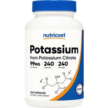 Nutricost Potassium Citrate 99MG, 240 Capsul