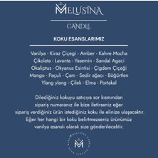 Melusina Candle Buhurdanlık İçin Yoğun Koku Esanslı Çikolata Tableti- Kokulu Vegan Soya Wax Mumu