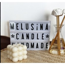 Melusina Candle Dekoratif Büyük Bubble Mum - Kokulu Vegan Soya Wax Mumu