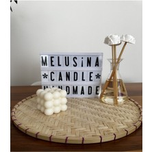 Melusina Candle Dekoratif Büyük Bubble Mum - Kokulu Vegan Soya Wax Mumu