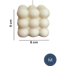 Melusina Candle Dekoratif Büyük Bubble Mum - Kokulu Vegan Soya Wax Mumu