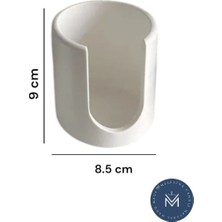 Melusina Candle Dekoratif Beton Buhurdanlık Düz Desenli - Metal Tepsili - 10 Adet Küçük Bulut Buhumum Hediyeli