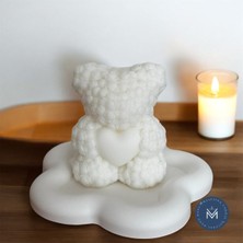 Melusina Candle Dekoratif Kalpli Ayı Model Mum - Kokulu Vegan Soya Wax Mumu