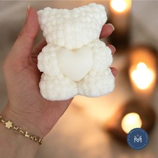 Melusina Candle Dekoratif Kalpli Ayı Model Mum - Kokulu Vegan Soya Wax Mumu