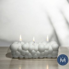 Melusina Candle Dekoratif Büyük Bubble Mum - Kokulu Vegan Soya Wax Mumu